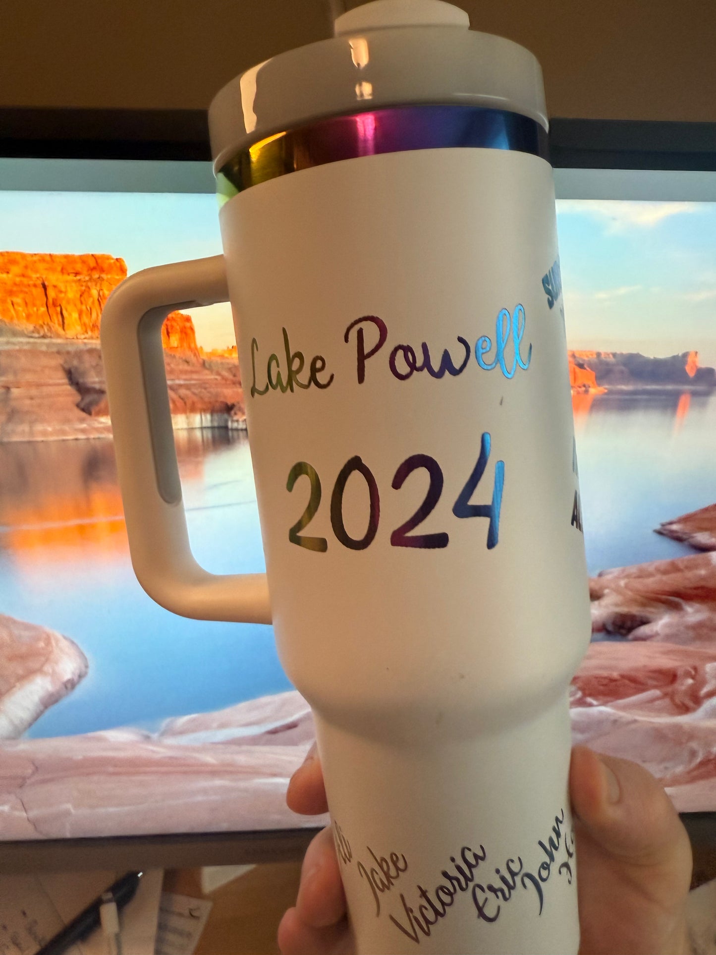 custom tumbler - your design or logo's on the tumbler of your choice!