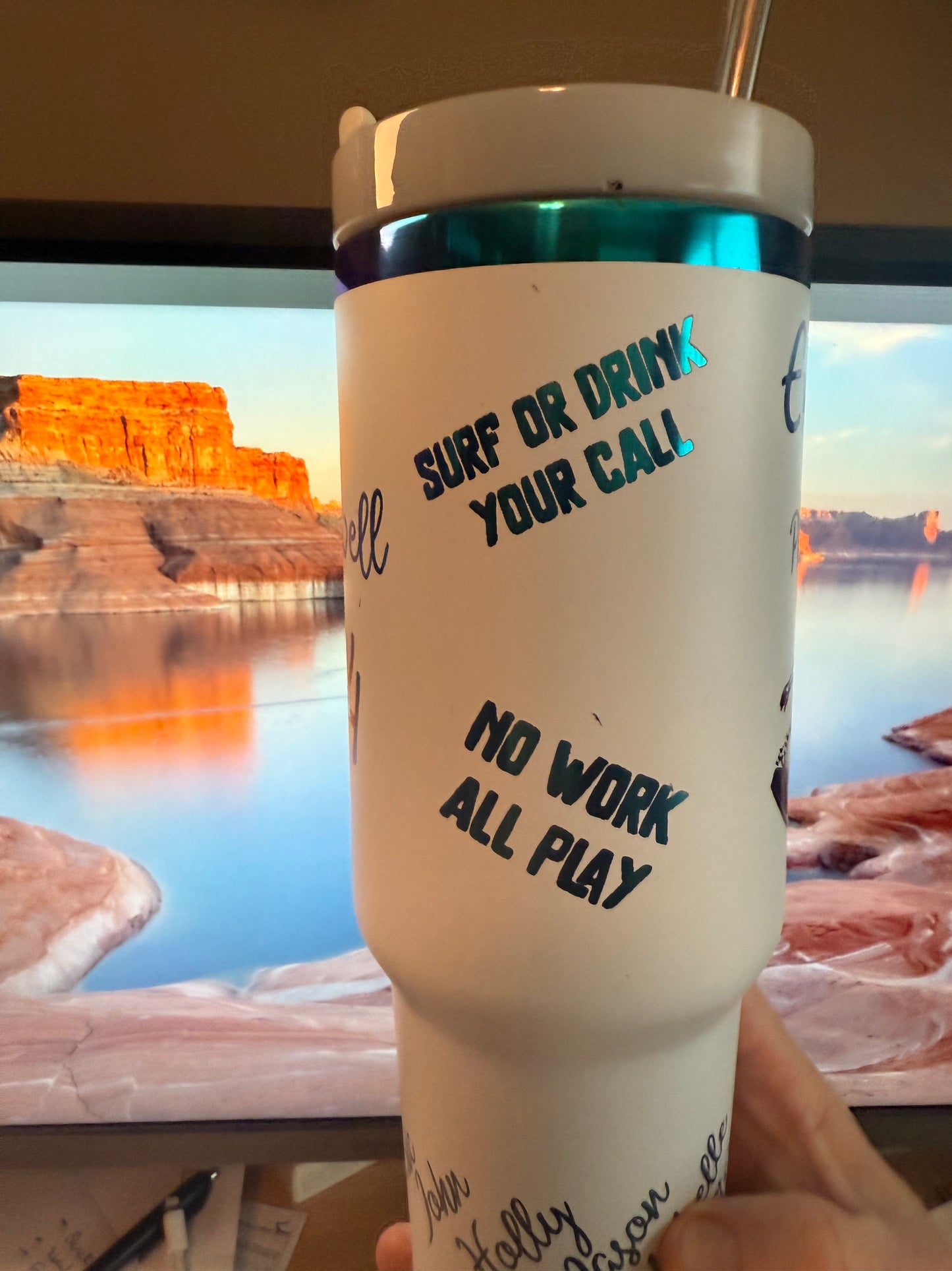 custom tumbler - your design or logo's on the tumbler of your choice!