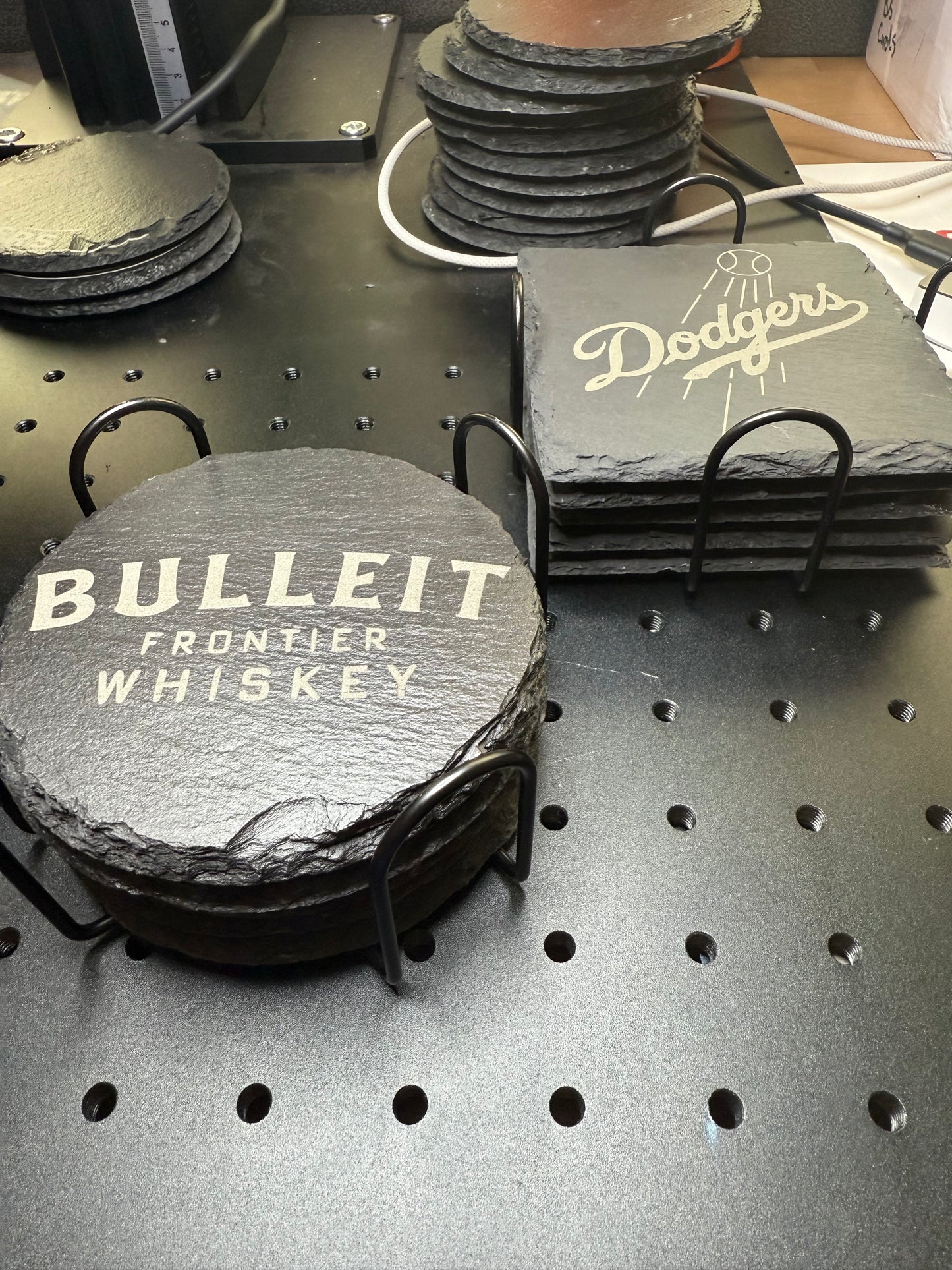 Custom Engraved Slate Coasters