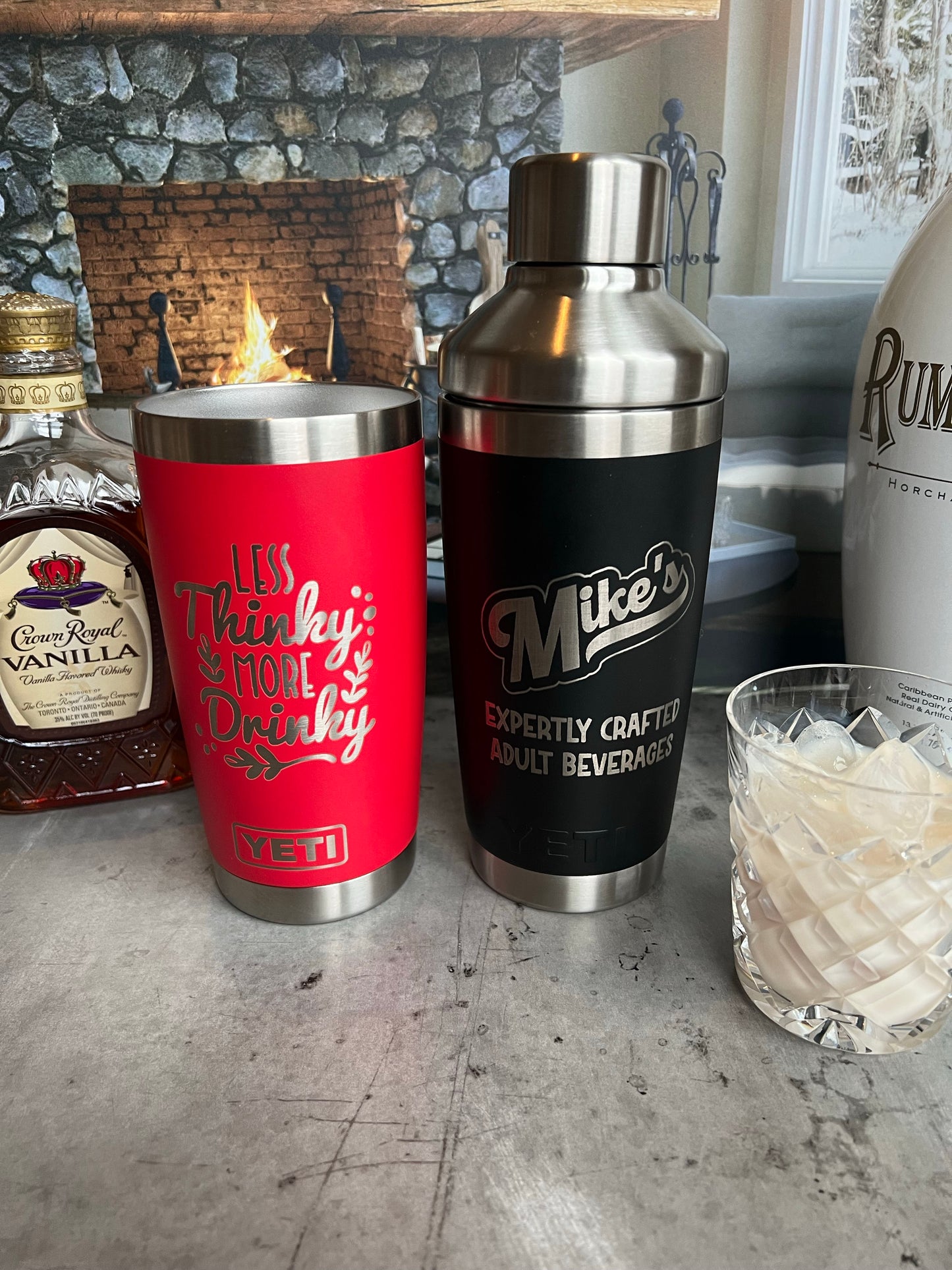personalized yeti shaker tumbler - one of a kind gift for the cocktail lover!