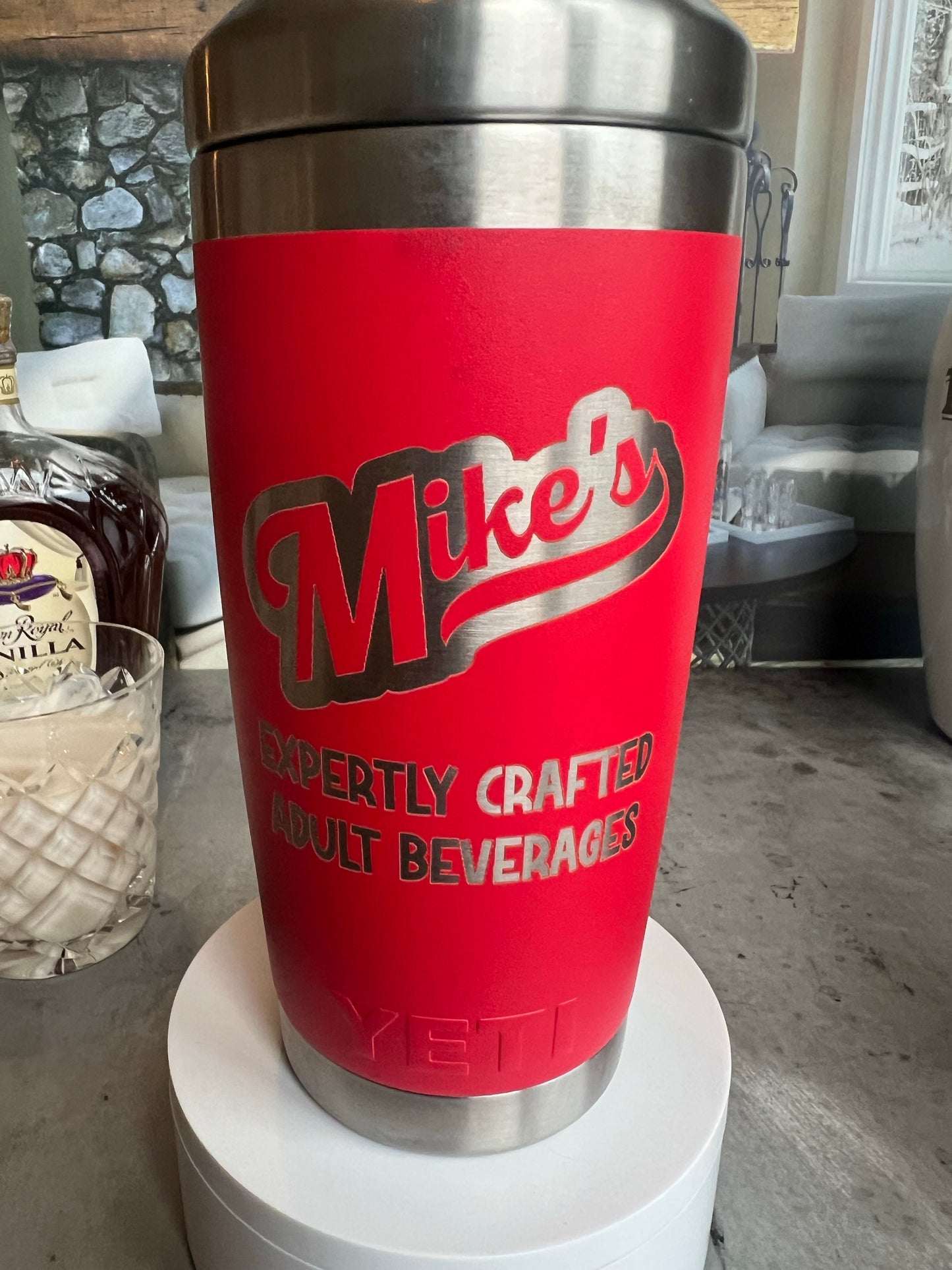 personalized yeti shaker tumbler - one of a kind gift for the cocktail lover!