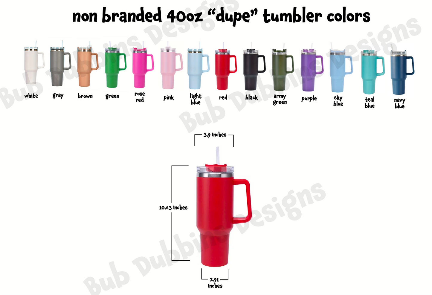 Custom Tumbler 40 oz - your design or logo's