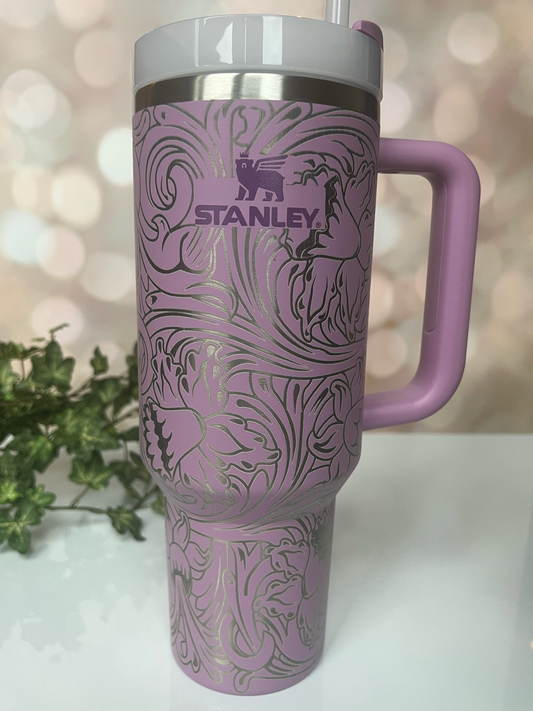 Personalized Laser Engraved 40 oz Tumbler - full Wrap + Personalization