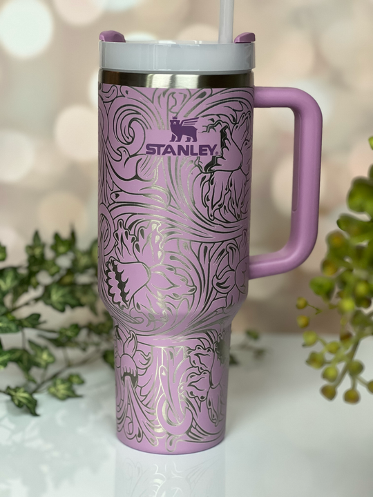 personalized laser engraved 40 oz tumbler - full wrap
