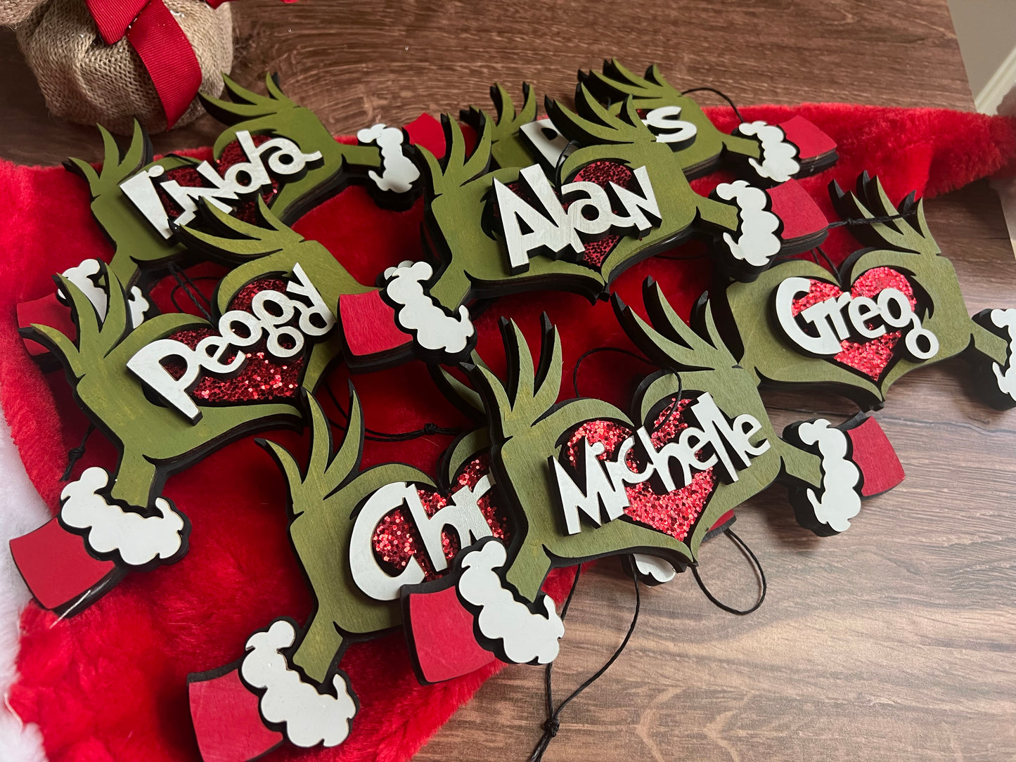 Personalized Grinch Ornament