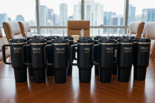 custom tumbler - your design or logo's on the tumbler of your choice!