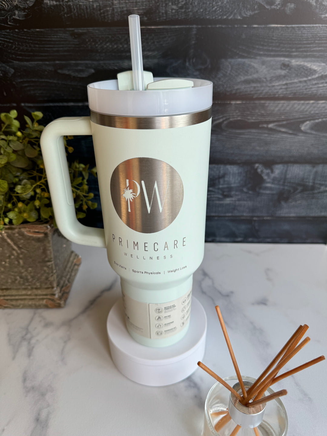 custom tumbler - your design or logo's on the tumbler of your choice!