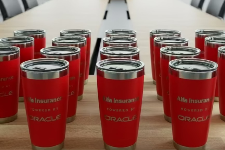 20 oz yeti rambler - engraved on one side