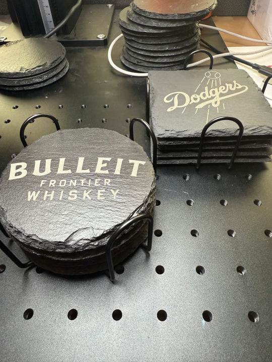 Custom Engraved Slate Coasters