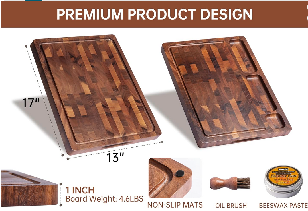 Walnut End grain Cutting Board - Laser Engraved