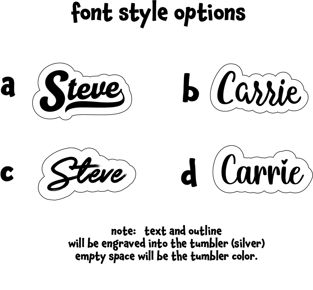 personalized laser engraved 40 oz tumbler - full wrap