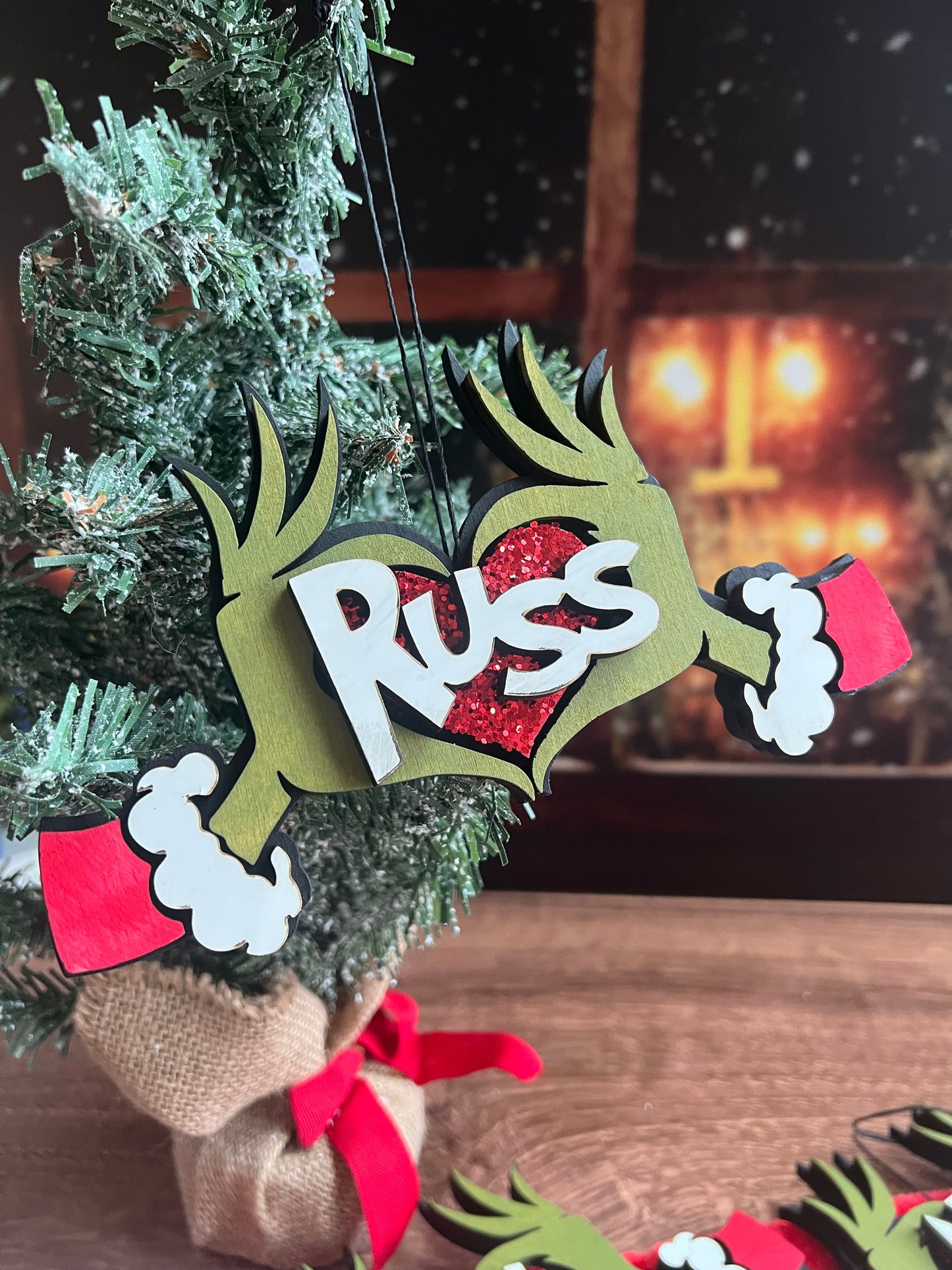 Personalized Grinch Ornament