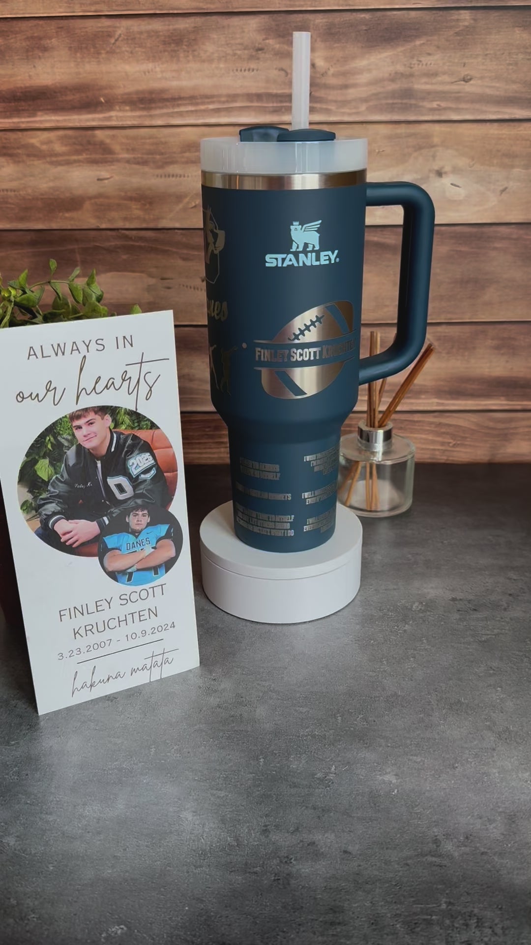 Finley Kruchten Foundation, #LL74 ,40 oz Stanley Tumbler