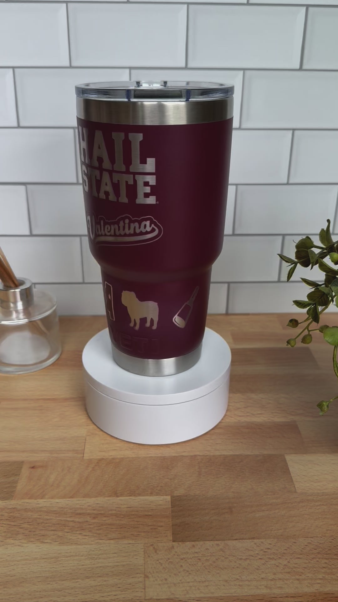 custom tumbler - your design or logo's on the tumbler of your choice!