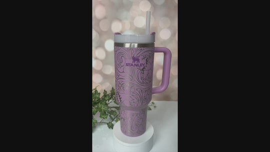 personalized laser engraved 40 oz tumbler - full wrap