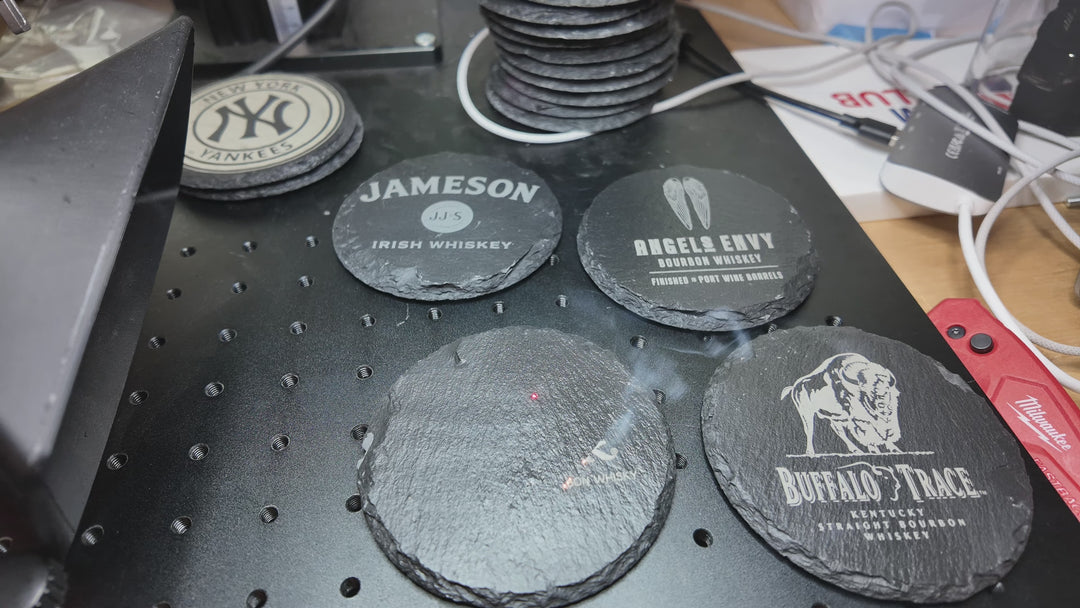 Custom Engraved Slate Coasters